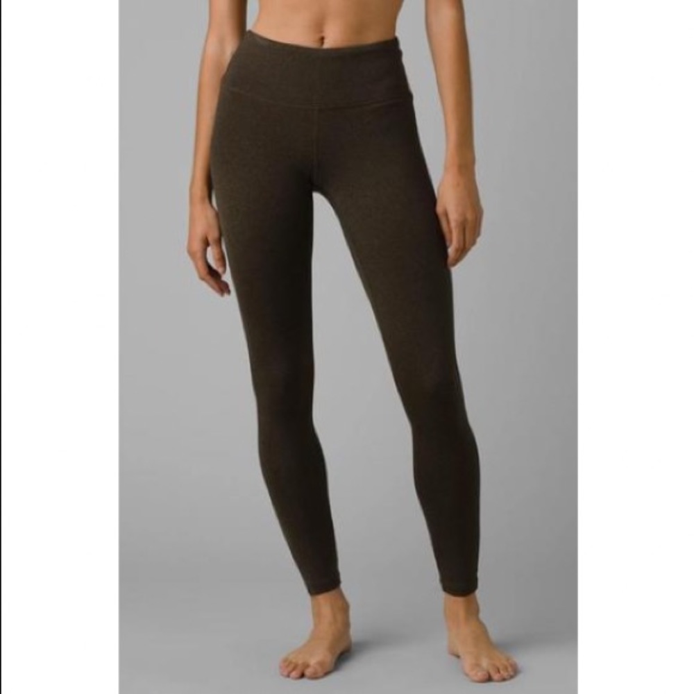 Prana Brown High-Rise Full-Length Leggings